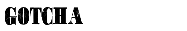 Gotcha font preview